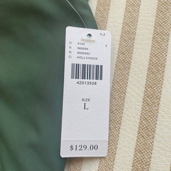 NWT ANTHRO one piece olive green swimsuit - Picture 3 of 4